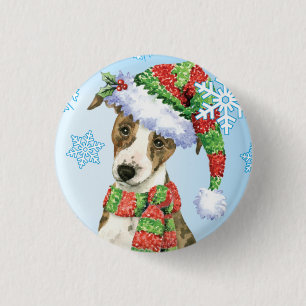 Happy Howlidays Whippet Button