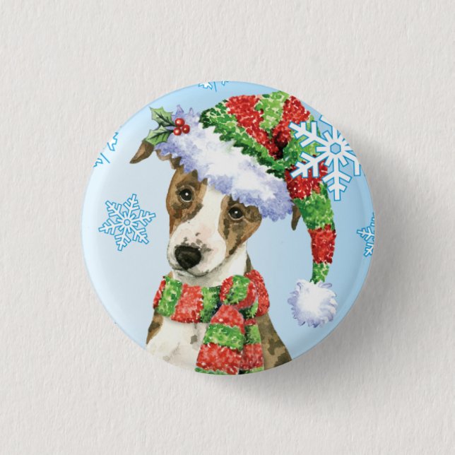 Happy Howlidays Whippet Button (Vorderseite)