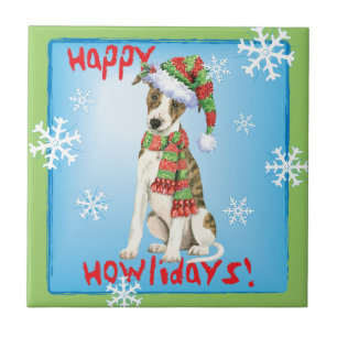 Happy Howlidays Whippet Fliese
