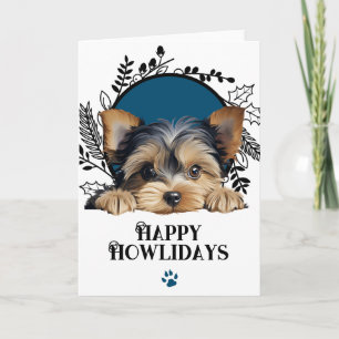 Happy Howlidays Yorkshire Terrier Dog Weihnachten