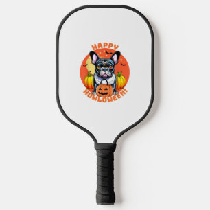 Happy Howloween French Bulldog-Frenchie Pickleball Schläger
