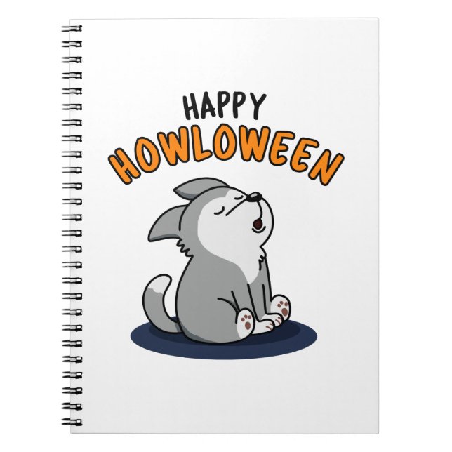 Happy Howloween Funny Dog Pub Notizblock (Vorderseite)