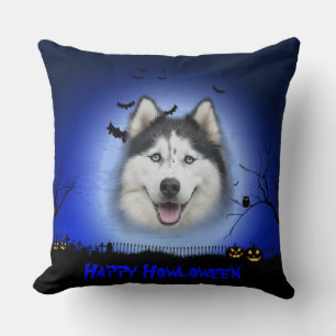 Happy Howloween Husky Kissen