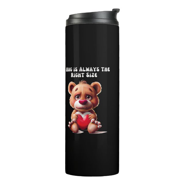 Happy Hugs für Freunde Thermosbecher (Nach links gedreht)