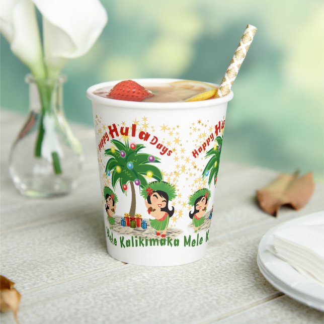 Happy Hula Days 3 Paper Cup Pappbecher (In Situ)