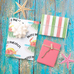 Happy Huladays Crab Hawaiian Tropical Christmas Geschenkpapier Set<br><div class="desc">Geben Sie Ihren Geschenken eine farbenfrohe,  tropische Touch mit diesen "Happy Huladays Crab" Urlaubspapieren. Mit einer niedlichen Krabbenhula,  die am Strand tanzt,  einem roten Korallenbogen und einem festlichen Streifen-Musterblatt,  die sicherstellen,  dass Ihre Geschenke sind stilvoll und sicher zu stechen. Kunst von KL Stock</div>