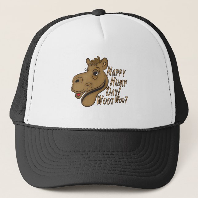Happy Hump Day Woot Woot Truckerkappe (Vorderseite)