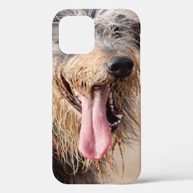 Happy Hund auf einem Strand Case-Mate iPhone Fall Hülle (Rückseite)