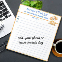 Happy Hund oder Foto Personalisiert, Planer zu tun