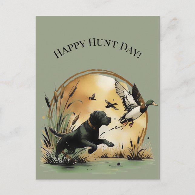 Happy Hunt Day! Postkarte (Vorderseite)