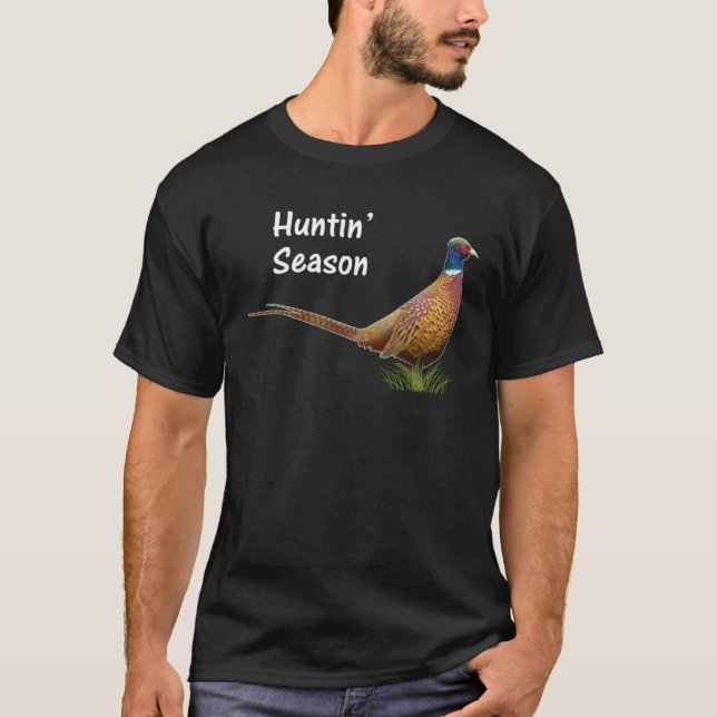 Happy Hunting Season Pheasants T-Shirt (Vorderseite)
