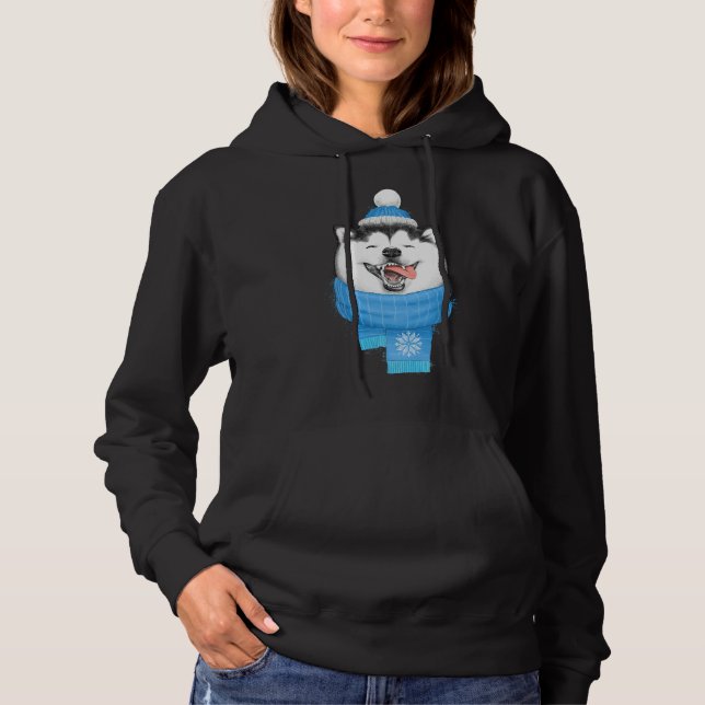 Happy Husky Hoodie (Vorderseite)