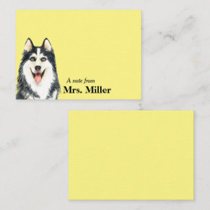 Happy Husky Personalisiert Mitteilungskarte
