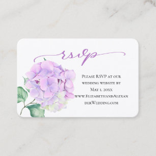 Happy Hygrangea Wedding Website UAWG Visitenkarte