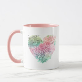 Happy, ich Blumenherz zu sein Tasse