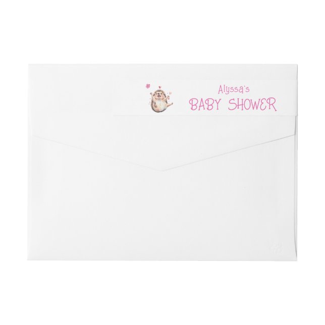 Happy Igel Garden Party Babydusche (Rückseite)