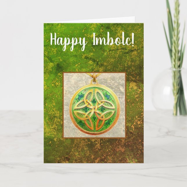 Happy Imbolc Celtic Feiertagskarte (Vorderseite)