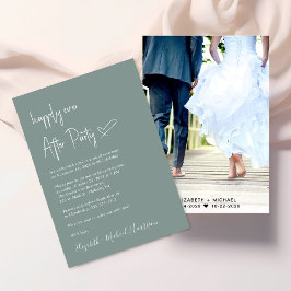Happy immer nach dem Foto Hochzeit Empfang Einladung