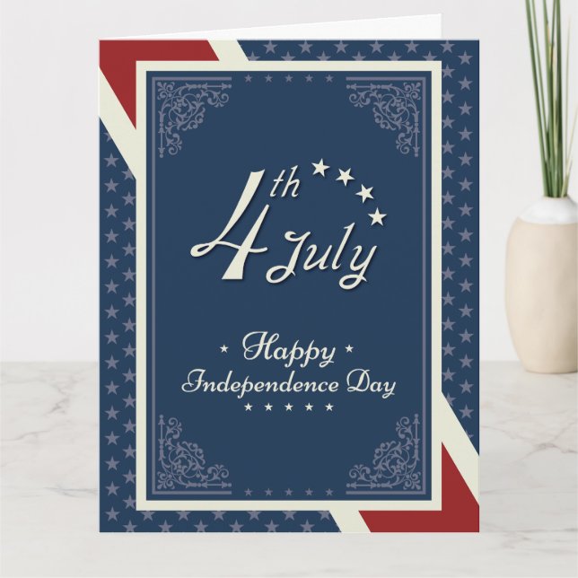 Happy Independence Day America Dankeskarte (Vorderseite)