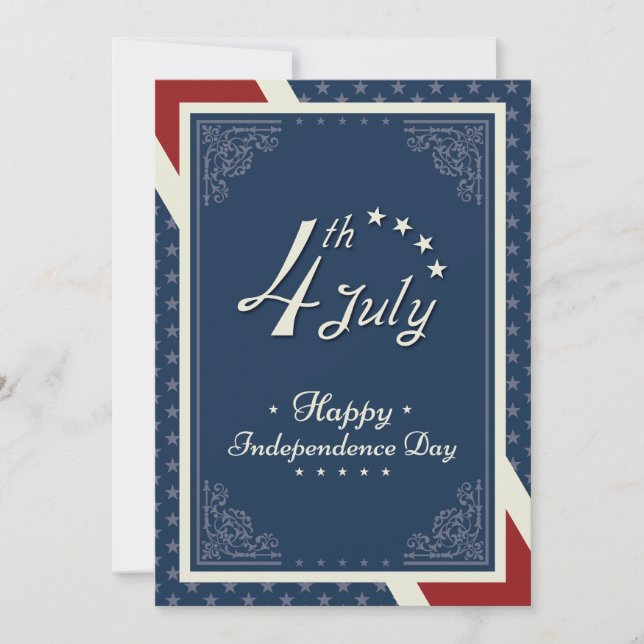 Happy Independence Day America Feiertagskarte (Vorderseite)