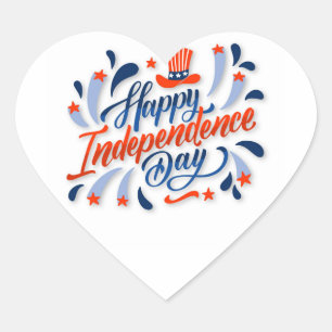 Happy Independence Day Aufkleber