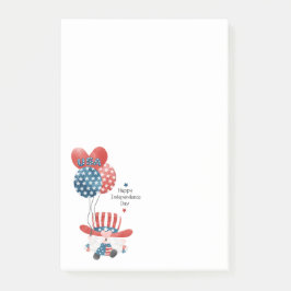 Happy Independence Day Gnome Post-it Klebezettel