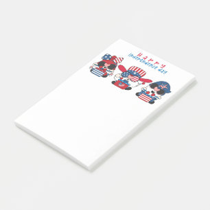 Happy Independence Day Gnomes Postit Notes Post-it Klebezettel