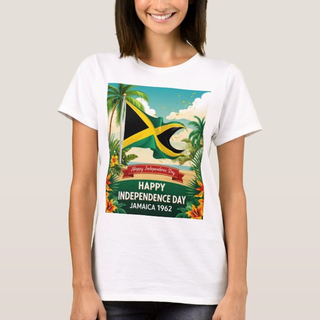 Happy Independence Day Jamaica 1962 Proud T - Shir T-Shirt (Vorderseite)