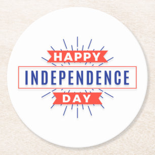 Happy Independence Day Paper Untersetzer