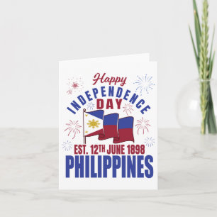 Happy Independence Day Philippines Pinoy Filipino Karte