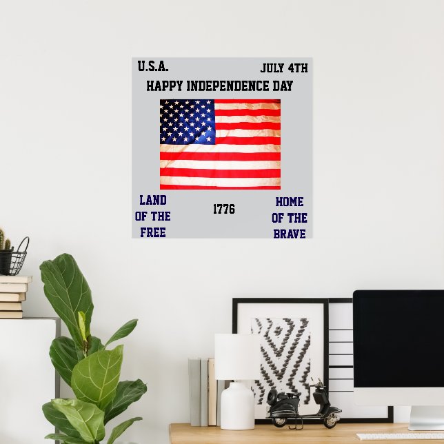 HAPPY INDEPENDENCE DAY poster (Heimbüro)