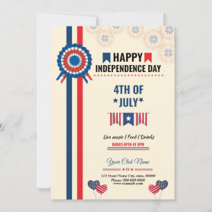 Happy Independence Day Template Einladung