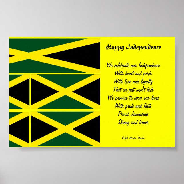 Happy independence jamaica posters poster (Vorne)