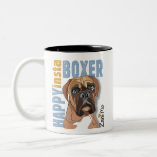 Happy Insta Boxer - Zani Mo Dog Zweifarbige Tasse