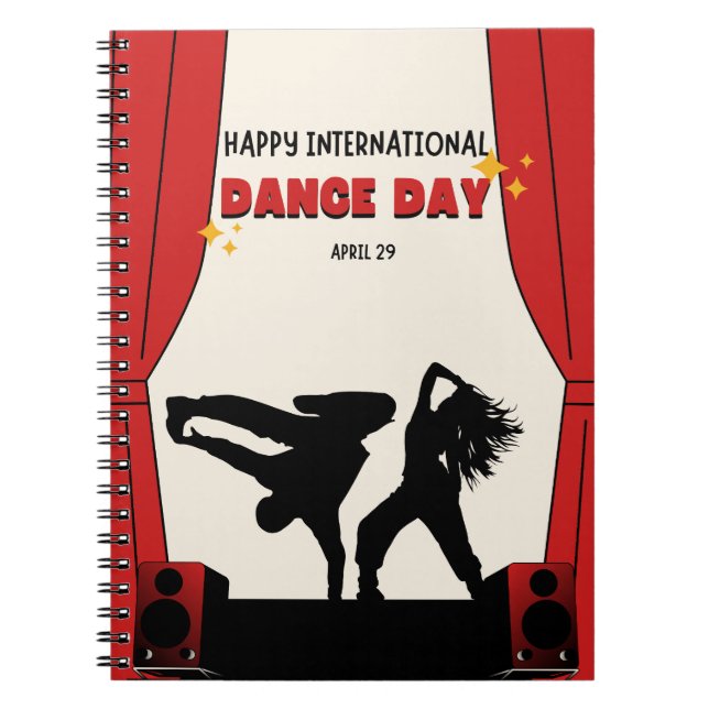 Happy International Dance Day | Welttanztag Notizblock (Vorderseite)