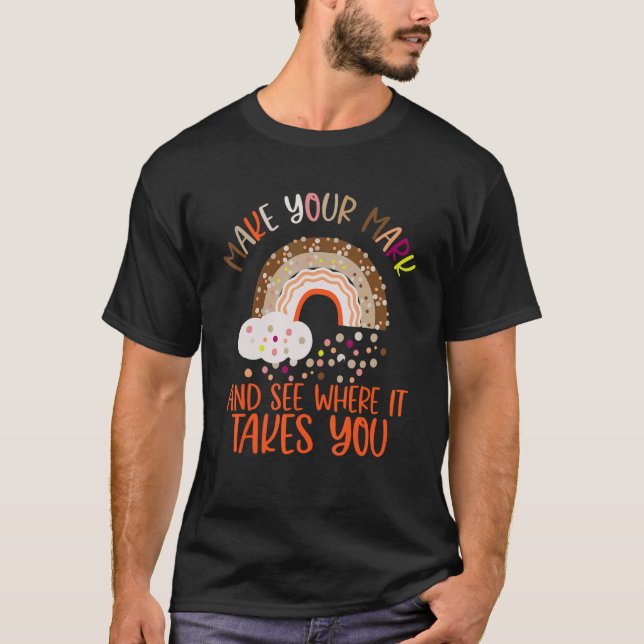 Happy International Dotday Teacher 2022 Farbenfroh T-Shirt (Vorderseite)