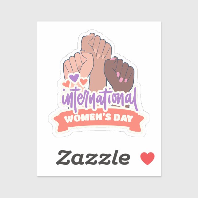 Happy International Women's Day Aufkleber (Blatt)