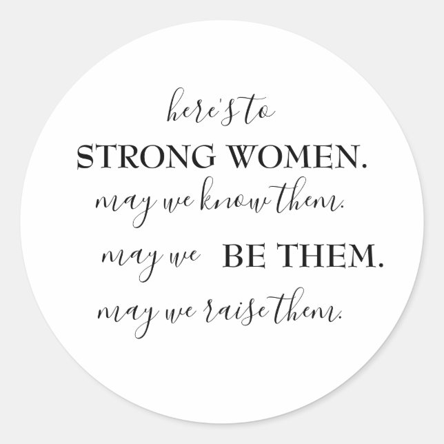 Happy International Women's Day Coffee Tasse Runder Aufkleber (Vorderseite)