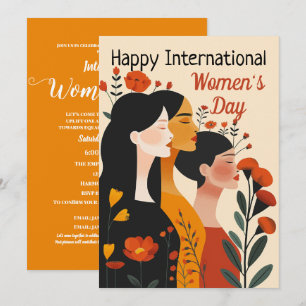 Happy International Women's Day Einladung