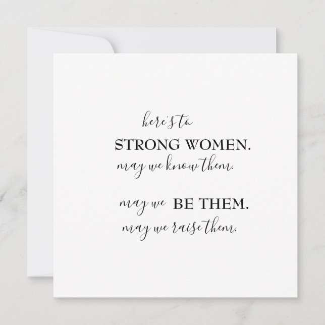 Happy International Women's Day Einladung Postca (Vorderseite)