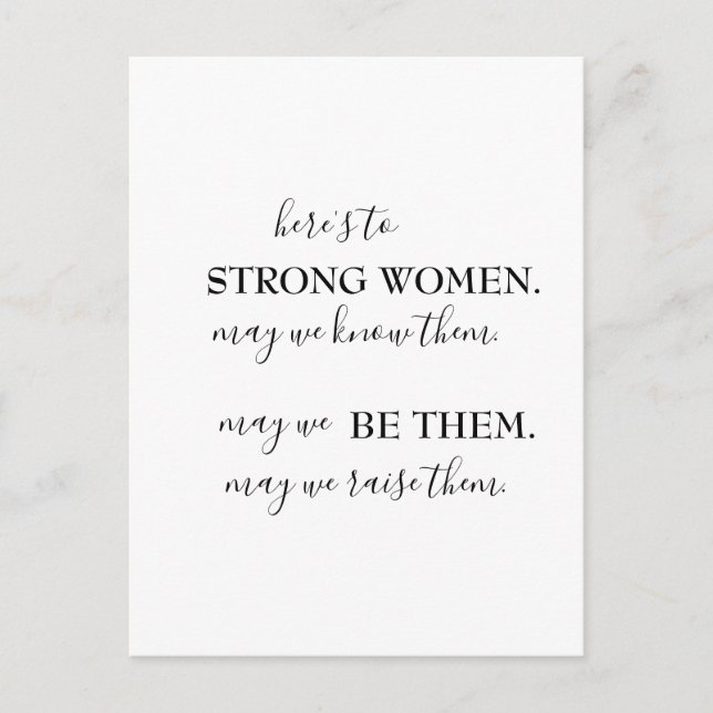Happy International Women's Day Einladung Postkarte (Vorderseite)