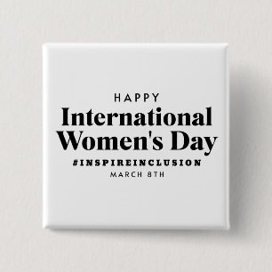 Happy International Women's Day   März 8. Schaltfl Button