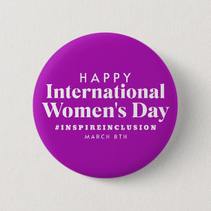 Happy International Women's Day März 8. Schaltfl Button