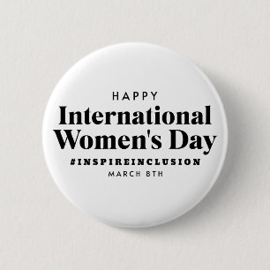 Happy International Women's Day   März 8. Schaltfl Button