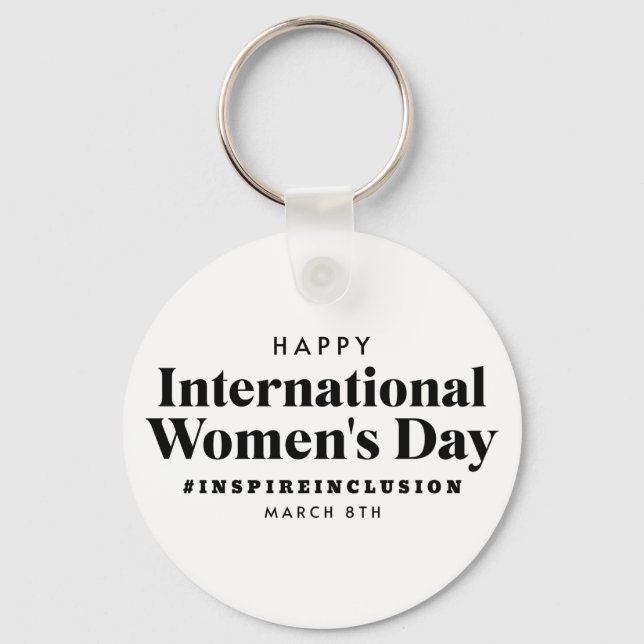 Happy International Women's Day | März 8. Schaltfl Schlüsselanhänger (Vorderseite)