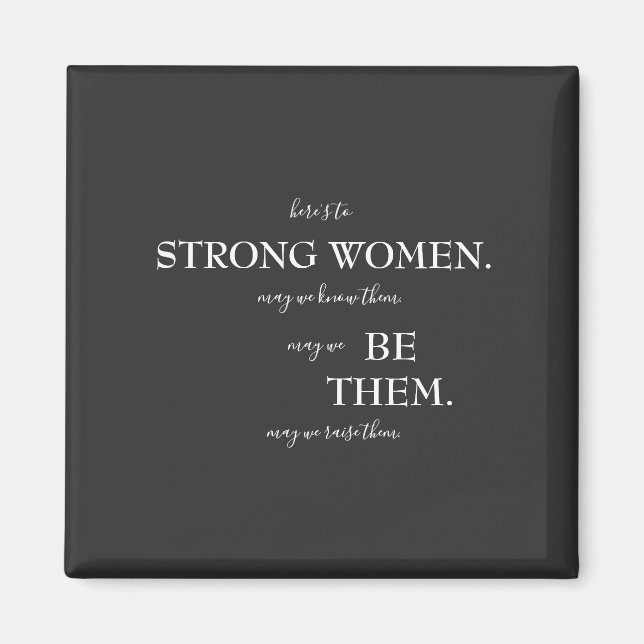 Happy International Women's Day T - Shirt Holzbox Magnet (Vorne)