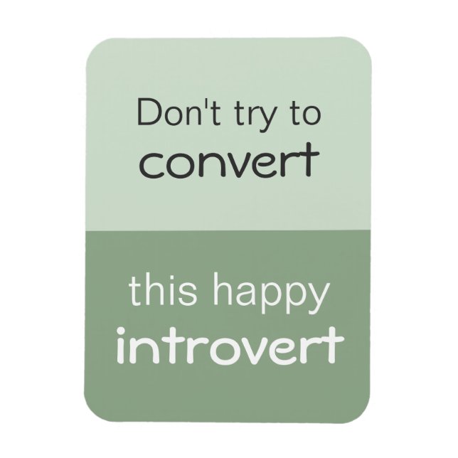 Happy Introvert Magnet (Vertikal)