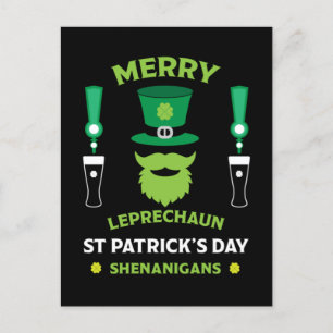 Happy Irish Saint Patrick's Day Australien März 17 Postkarte