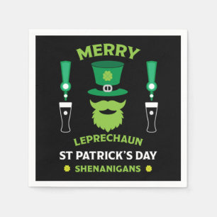 Happy Irish Saint Patrick's Day Australien März 17 Serviette