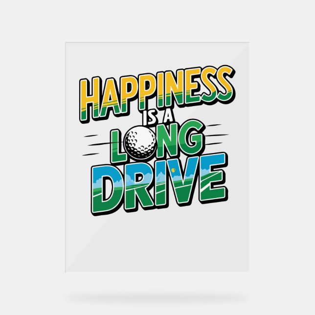 Happy is a Long Drive, Golf (Recto)